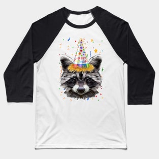 happy birthday Raccoon mapache cumpleaños Baseball T-Shirt